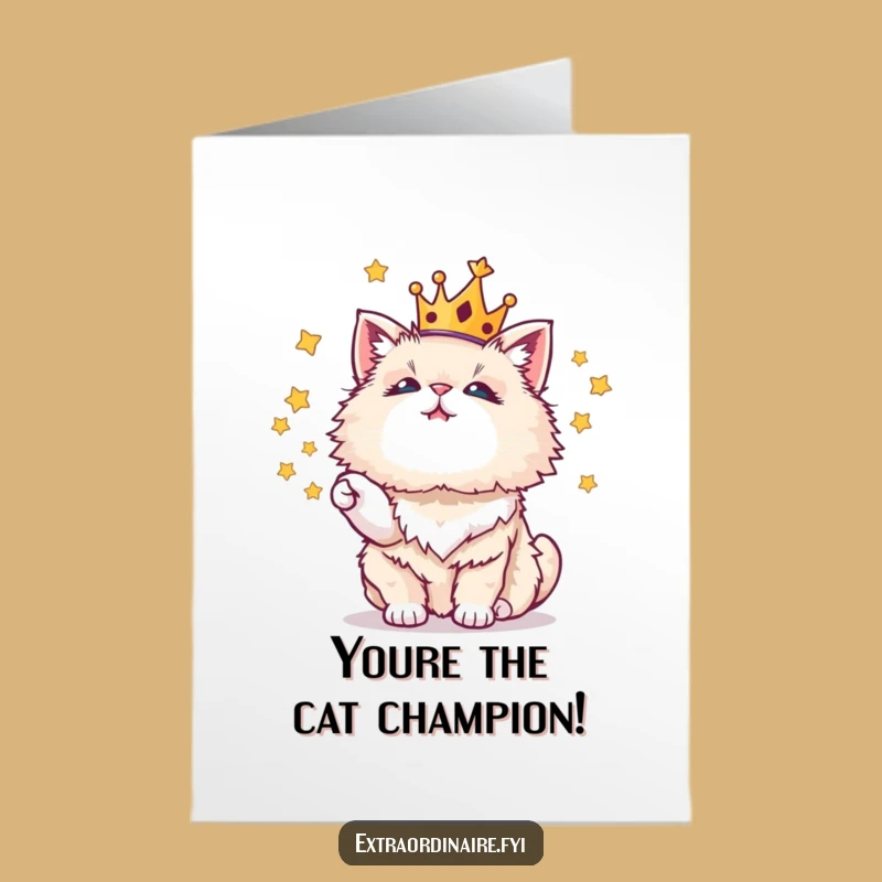 Free Printable Congrats Card: Juggling Cat Star, Regal Downloadable Gift!