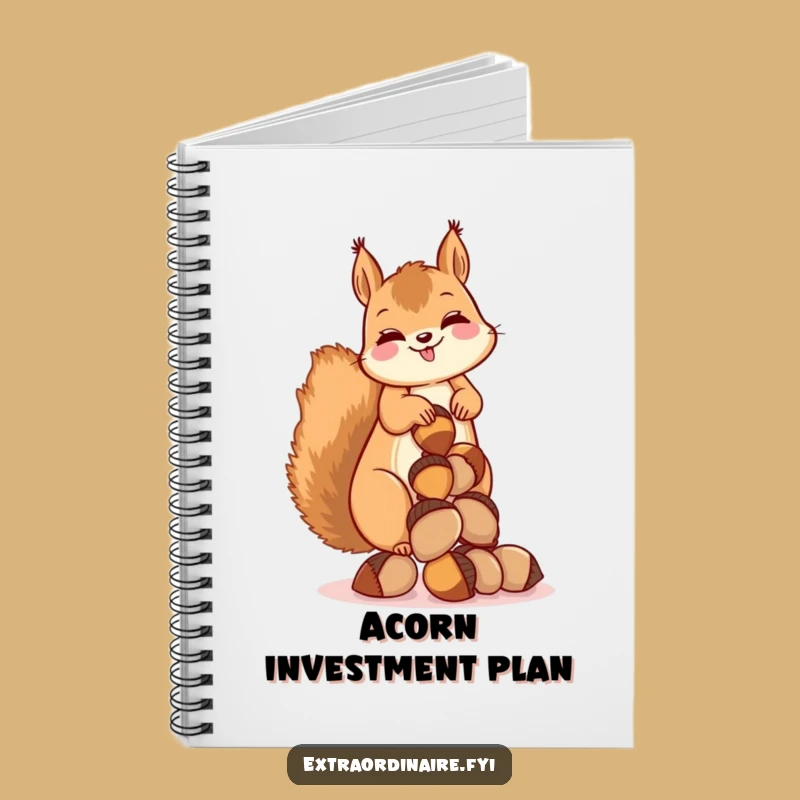 Funny Squirrel Acorn Notebook: Jot Down Your Treasures with Hilarious Style