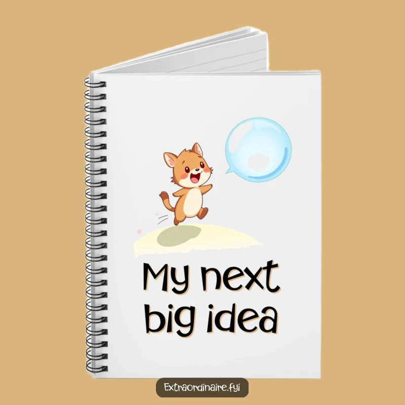 Funny Animal Bubble Chase Notebook - Whimsical Journal for Creative Ideas