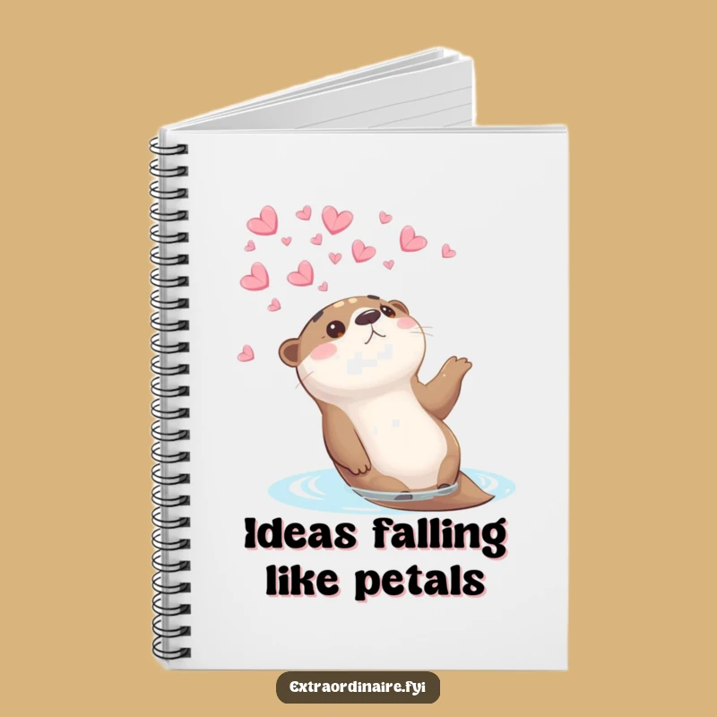 Funny Otter Petal Notebook: Jot Down Dreams with Humor