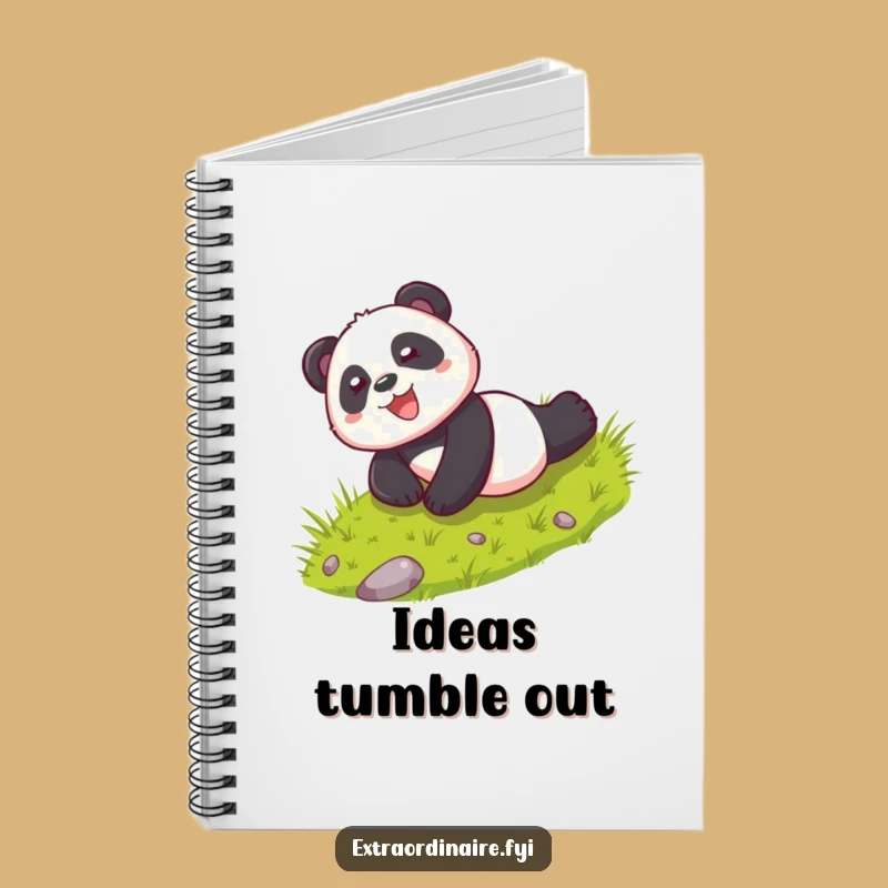 Funny Playful Panda Rolling Notebook: Jot Down Fun with This Humorous Gift