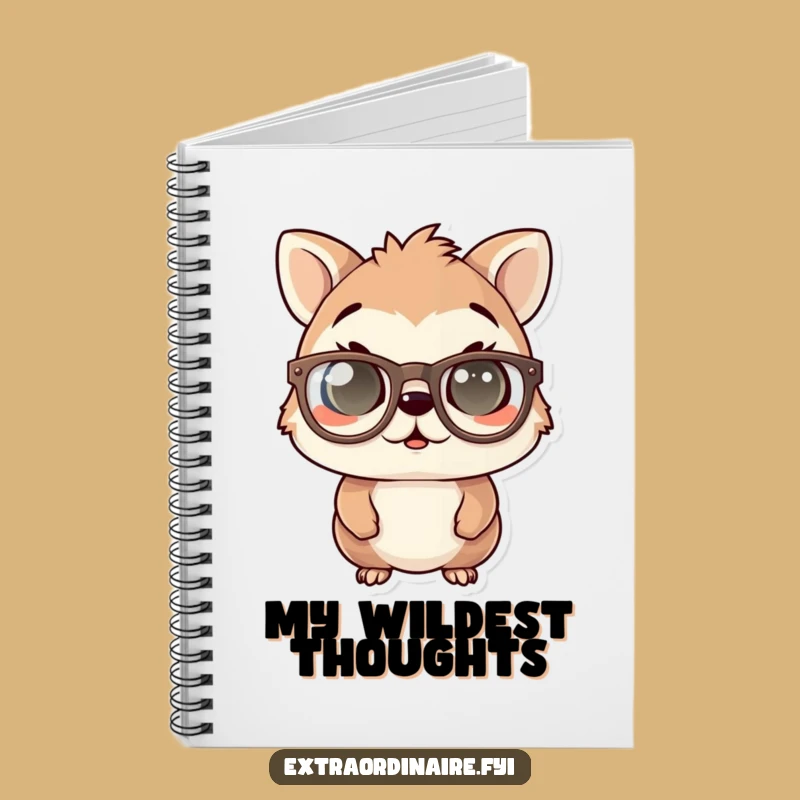 Funny Startled Animal Notebook - Quirky Journal for Amused Thoughts