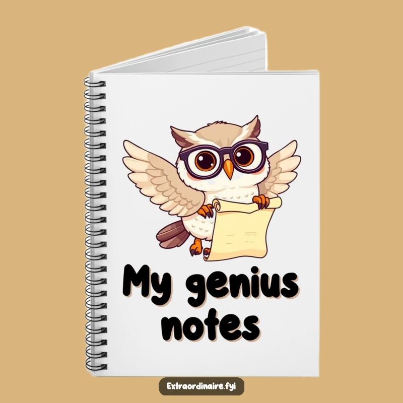 Funny Owl Scholar Notebook: Jot Down Brilliant (and Funny) Ideas