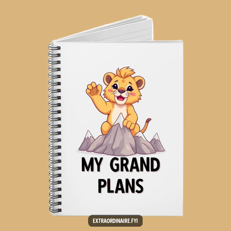 Funny Lion Cub Adventure Notebook: Capture Your Triumphs and Tales