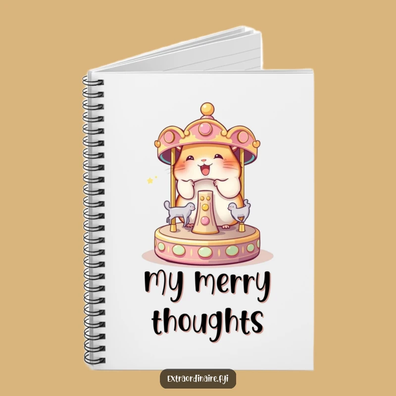 Funny Hamster Carousel Notebook: Jot Down Magical Ideas
