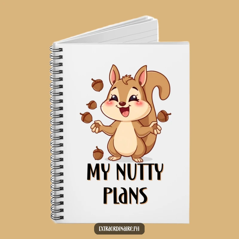 Funny Squirrel Juggling Notebook - Jot Down Your Focused Ideas