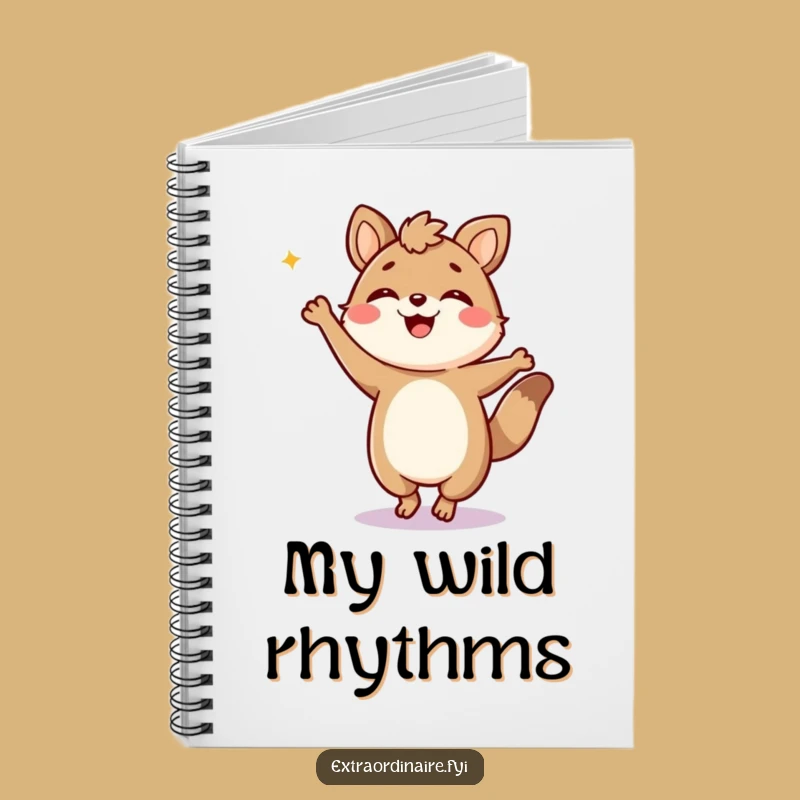 Funny Dancing Animal Notebook: Jot Down Energetic Ideas Funny Gift