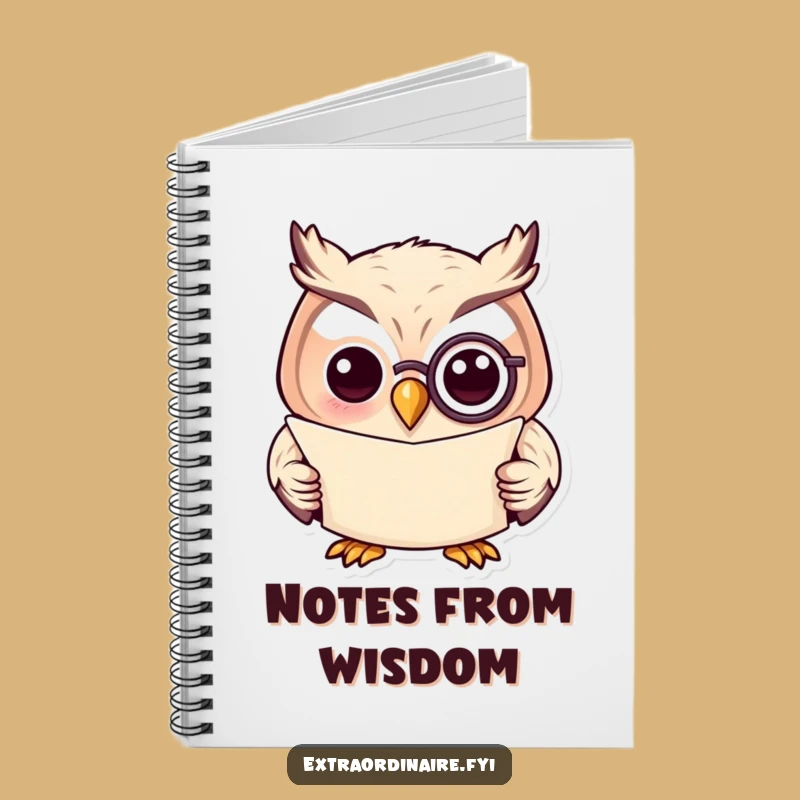 Funny Owl Wisdom Notebook: Jot Down Brilliant Ideas with Hilarious Style