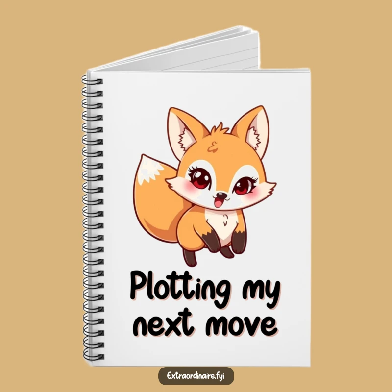 Funny Pouncing Fox Notebook: Mischievous Critter Journal, Perfect Funny Gift