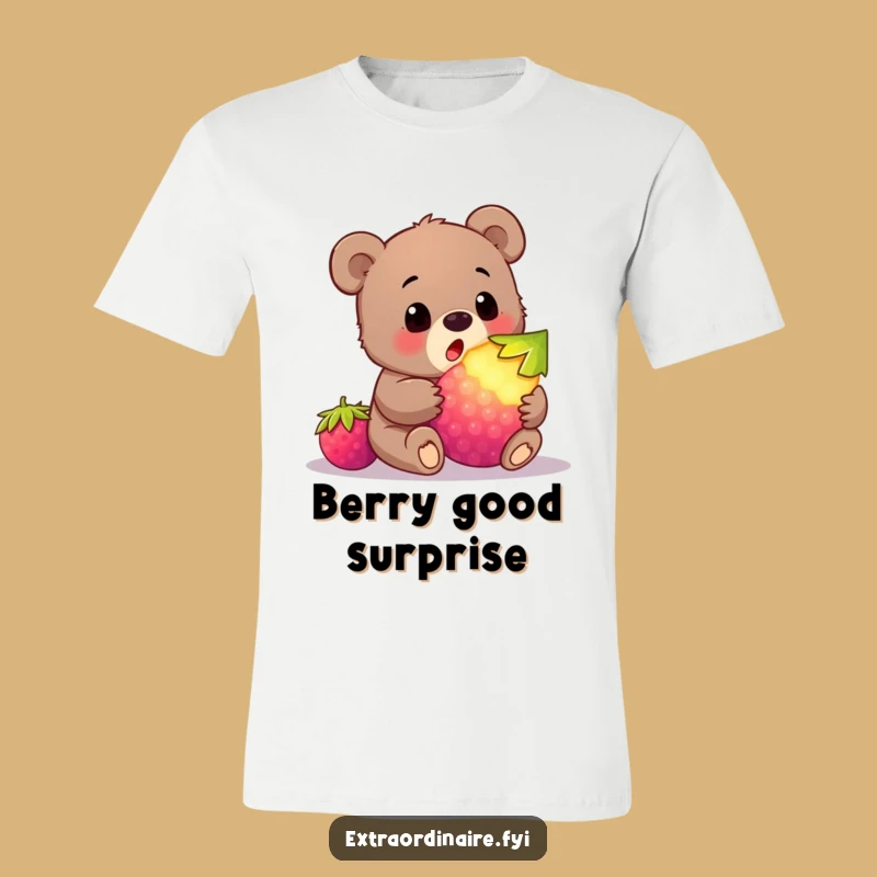 Funny Bear Cub Berry T-Shirt: Surprise Discovery for a Hilarious Look