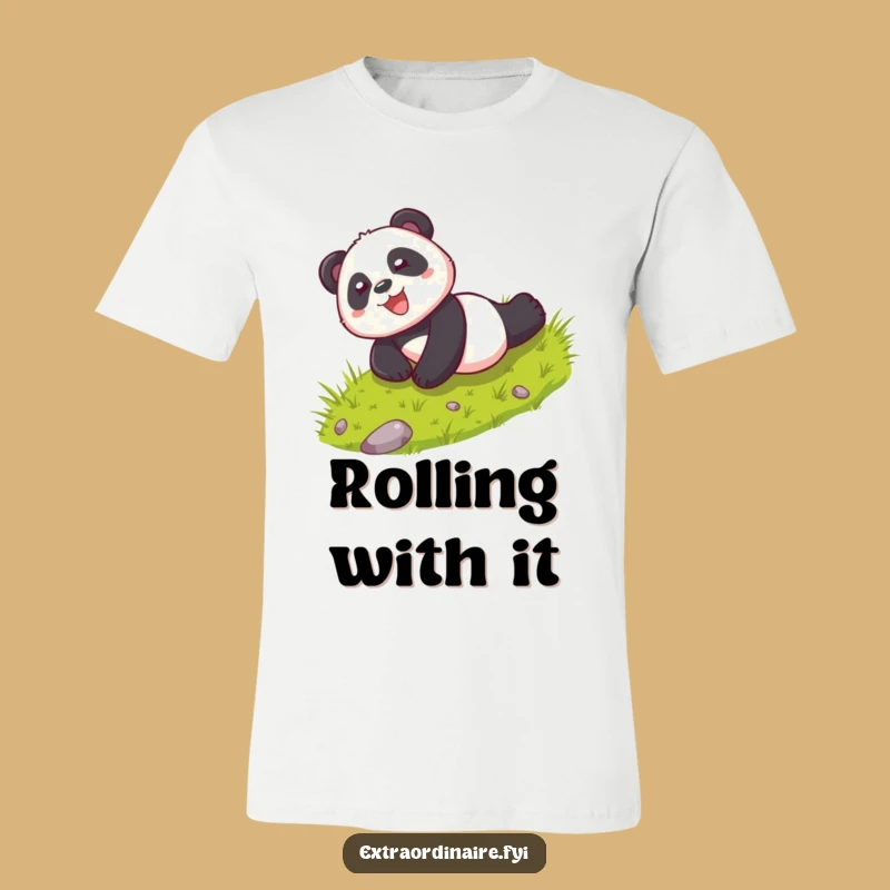 Funny Playful Panda Rolling T-Shirt: Unleash Your Fun with This Humorous Gift