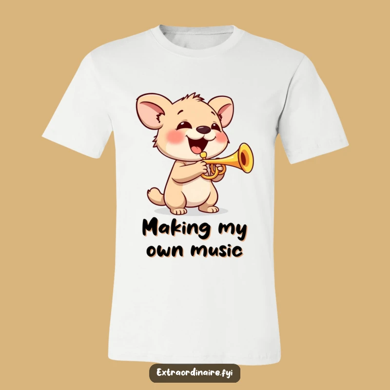 Funny Trumpet Animal T-Shirt: March to Your Own Beat Funny Gift