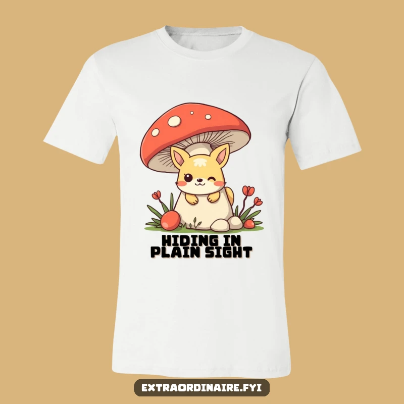 Funny Mischievous Animal T-Shirt - Peekaboo Character Tee, Ideal Gift