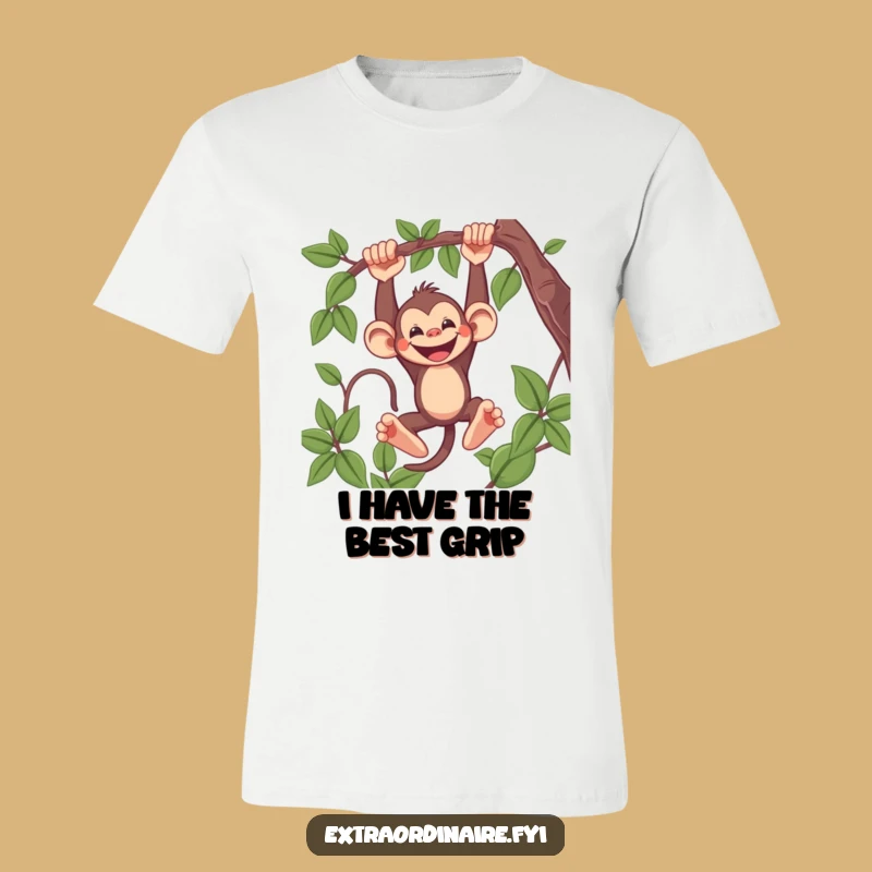 Funny Mischievous Monkey T-Shirt: Hilarious Swinging Primate Apparel, Perfect Funny Gift