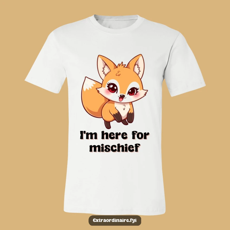 Funny Pouncing Fox T-Shirt: Mischievous Critter Tee, Your Next Funny Gift
