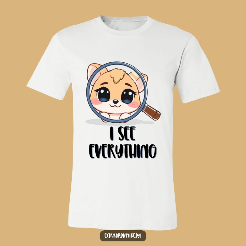 Funny Curious Animal T-Shirt: Investigate Life with Humor Funny Gift