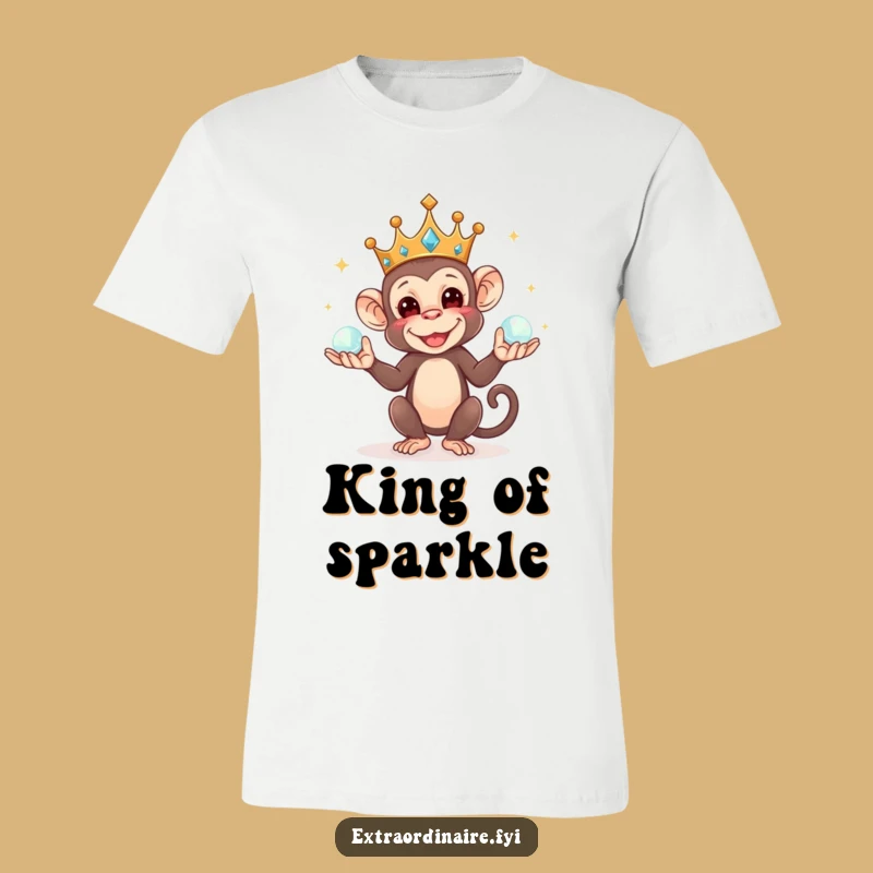 Mischievous Monkey King T-Shirt: Rule with Laughter and Fun, Awesome Funny Gift