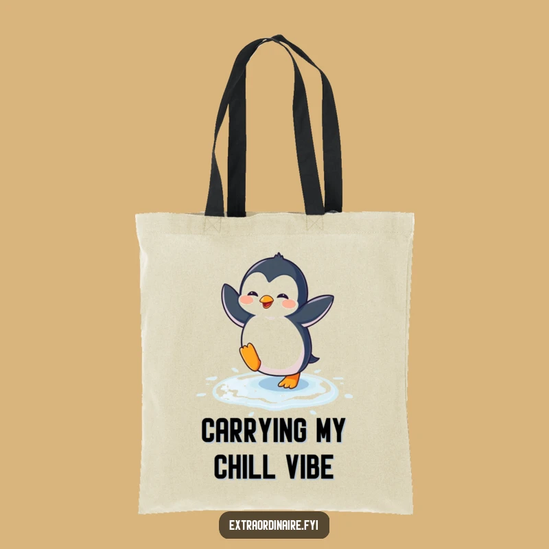 Funny Penguin Dance Tote Bag: Carry Your Laughs in Style