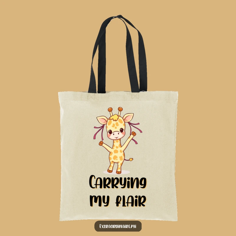 Funny Giraffe Tote Bag: Carry Your Joyful Spirit Everywhere