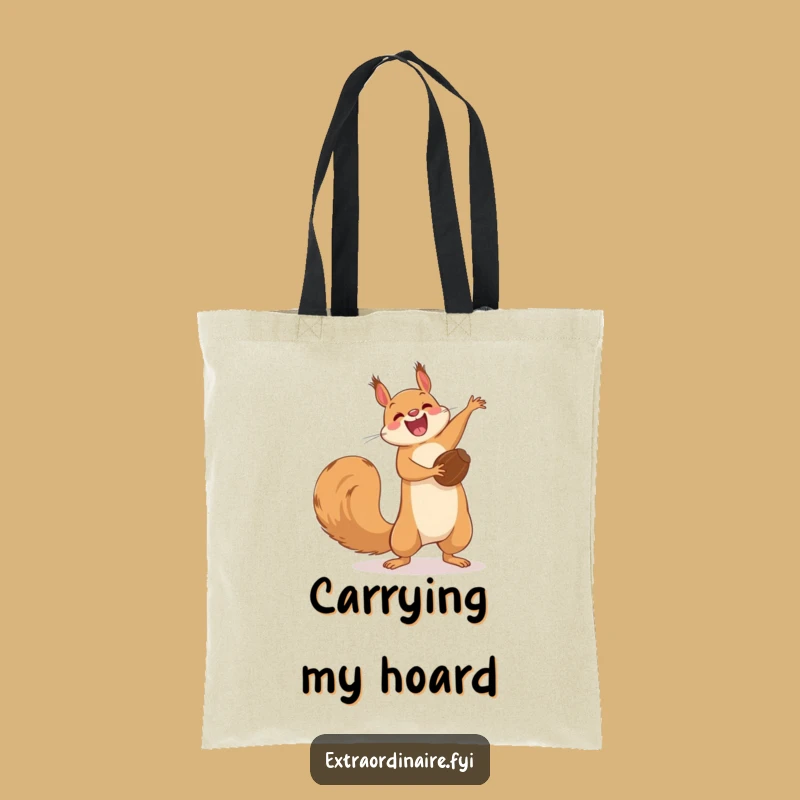 Funny Squirrel Flip Tote Bag: Carry Your Gear with Nutty Flair!