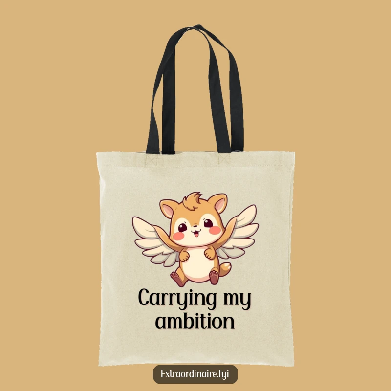 Funny Brave Animal Flight Tote Bag - Determined Carry-All for Adventures