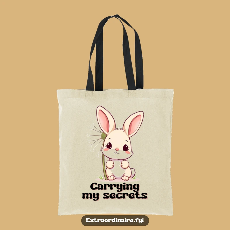 Funny Bunny Dandelion Tote Bag: Carry Your Whimsy and Essentials
