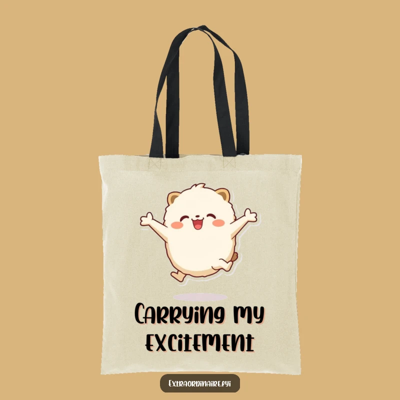 Funny Leaping Animal Tote Bag: Carry Your Enthusiasm Funny Gift Accessory
