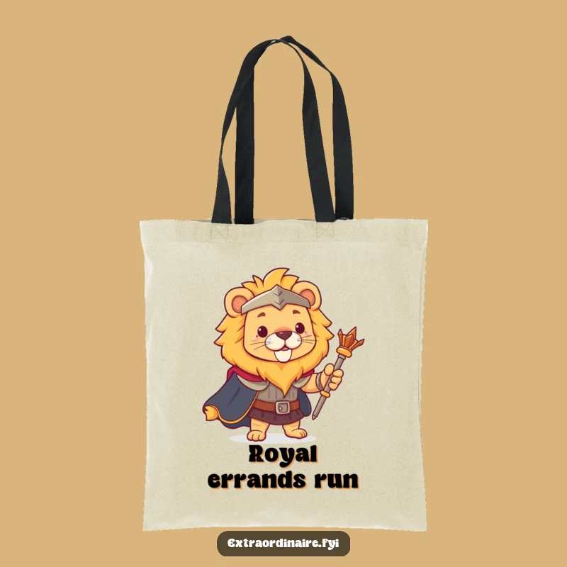 Funny Lion King Tote Bag - Carry Your Kingdom in Style