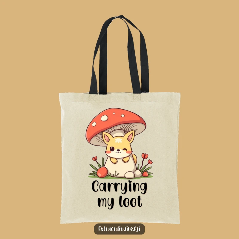 Funny Mischievous Animal Tote Bag - Peekaboo Character Accessory, Ideal Gift