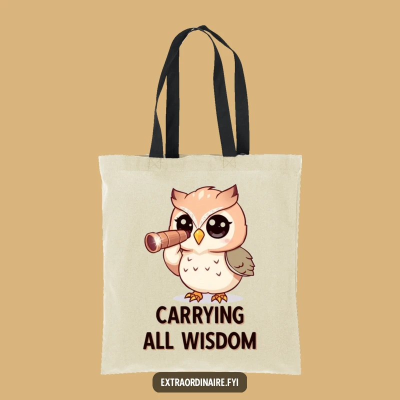 Funny Owl Tote Bag: Carry Your Discoveries - A Hilarious Gift