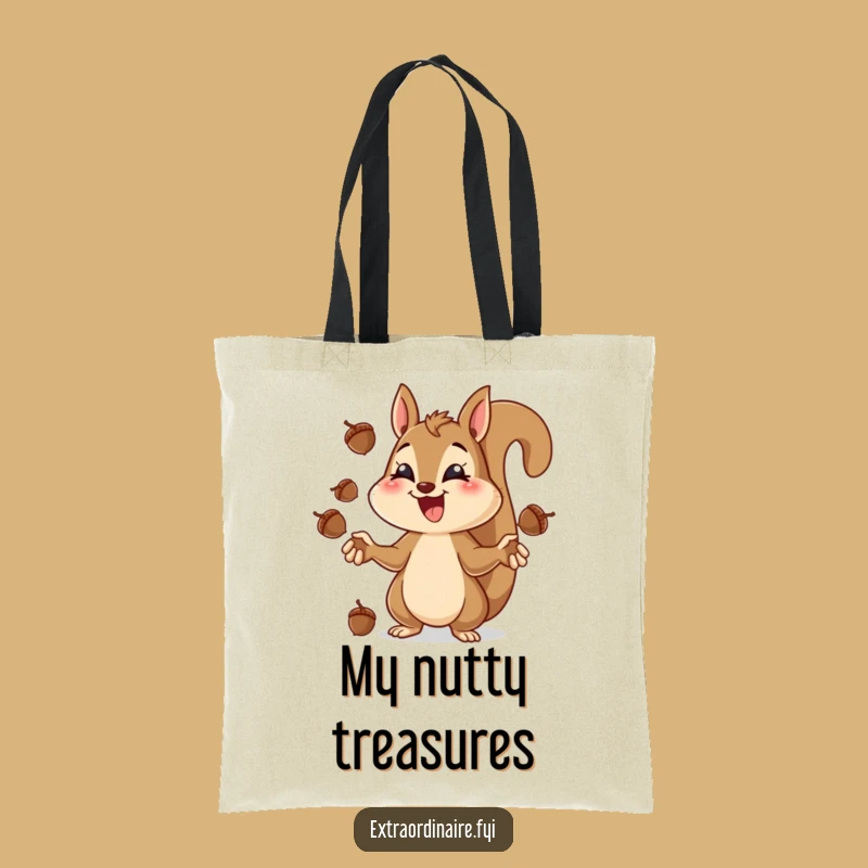 Funny Squirrel Juggling Tote Bag - Carry Your Focus with Fun