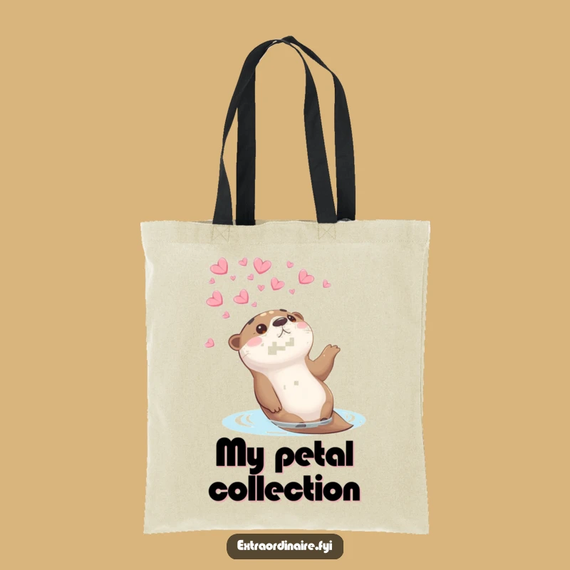 Funny Otter Petal Tote Bag: Carry Your Dreams in Style